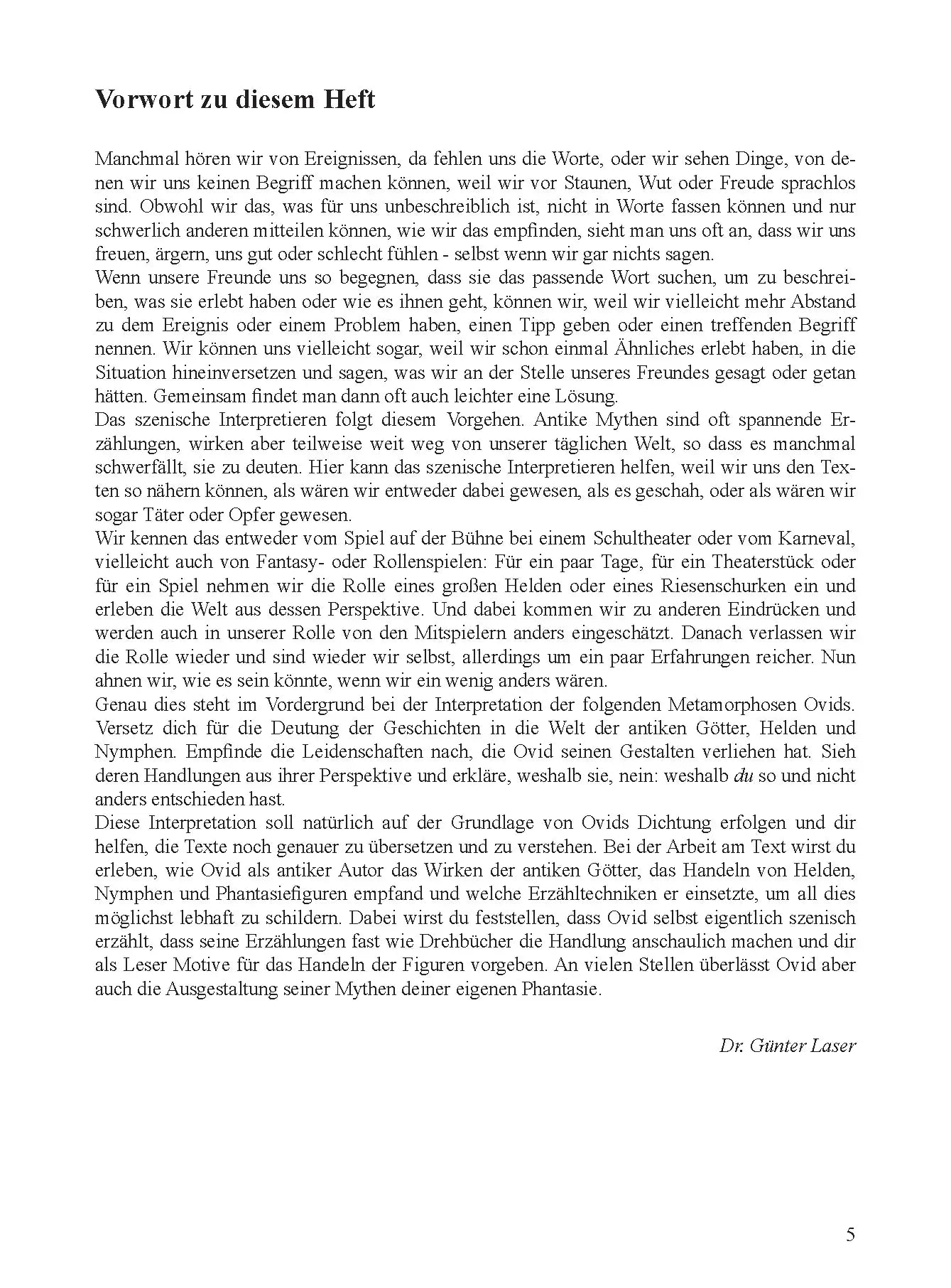 2. Scaena - 1. Ovid Metamorphosen, Textband