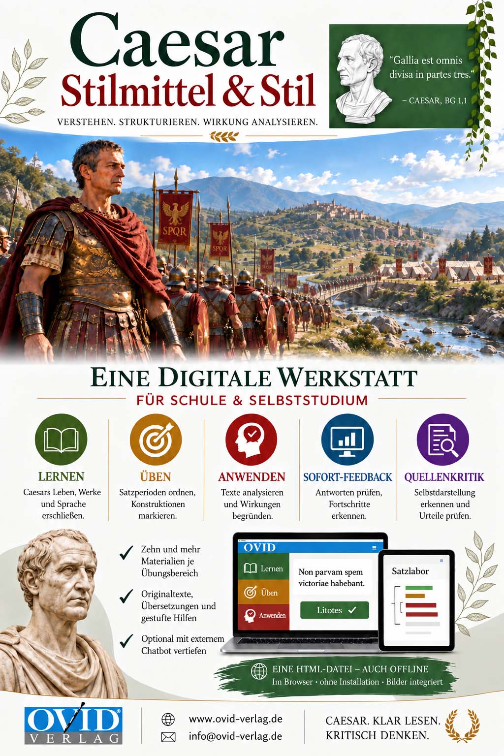 Digitale Werkstatt - Caesar: Stilmittel und Stil