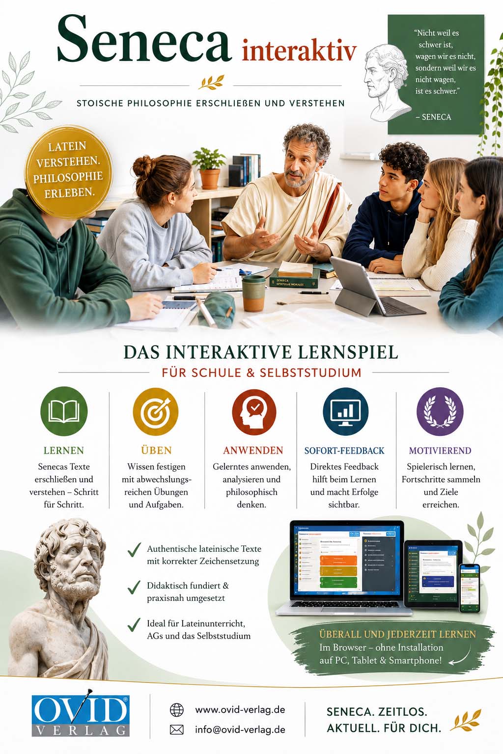 Digitales Lernspiel - Seneca interaktiv