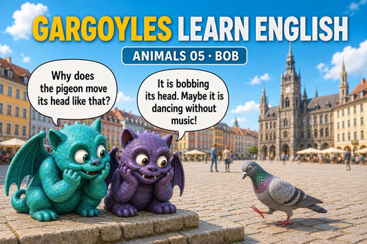 Englisch - aktivierende Sprachlernposter - Gargoyles Learn English