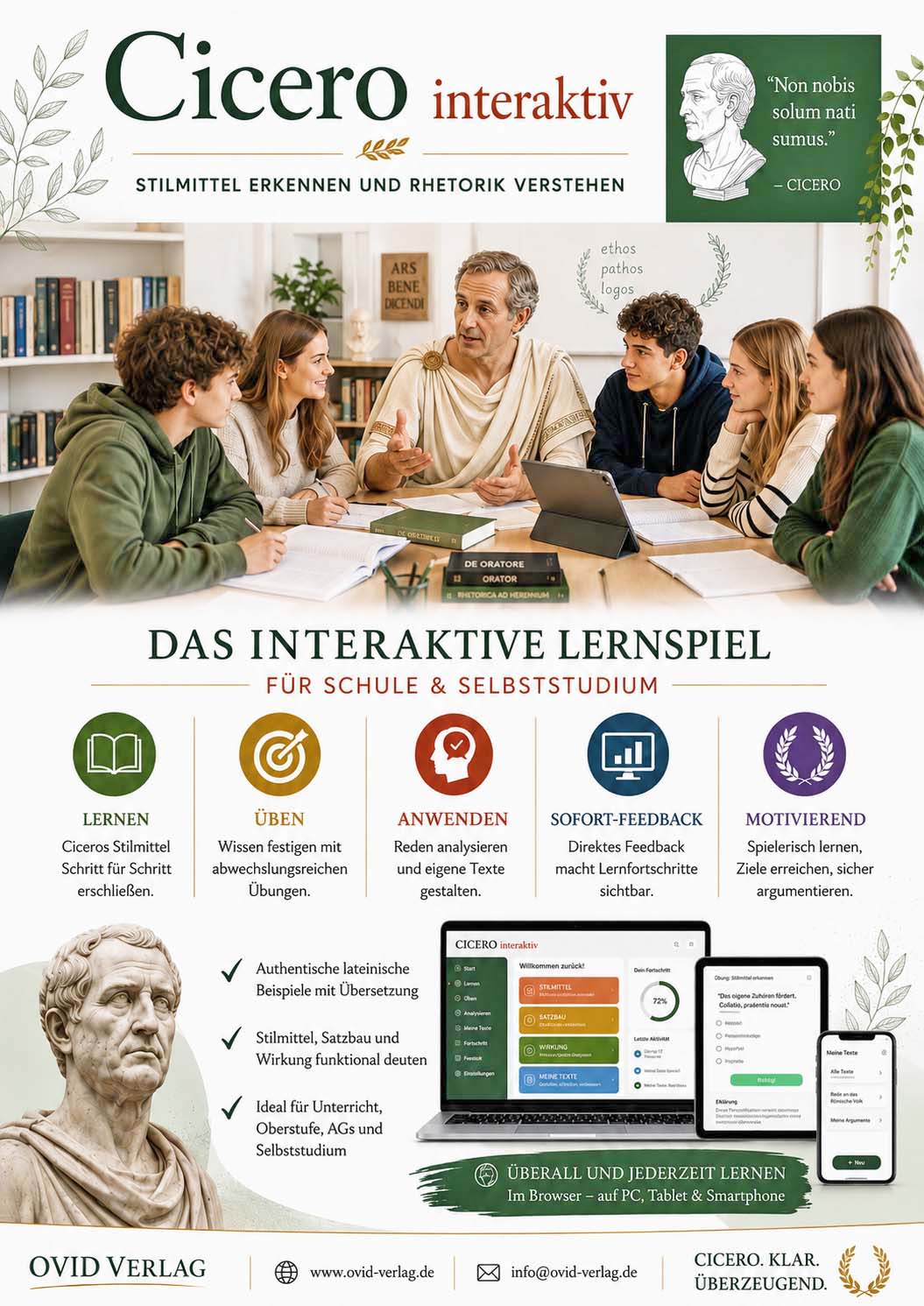 Digitales Lernspiel - Cicero: Stilmittel und Stil