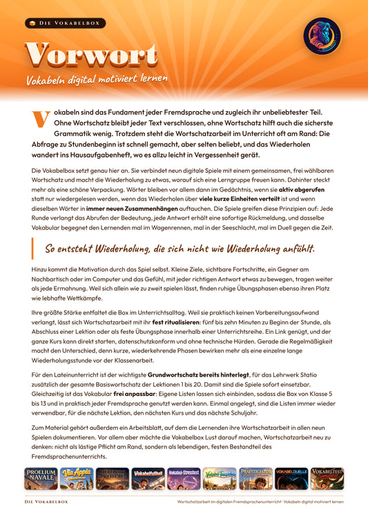 Die Vokabelbox 2026 - Digitales, motivierendes Vokabellernen im Unterricht
