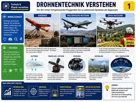Physik - Lernposter Krieg als "Vater aller Dinge", Drohnen und Ethik