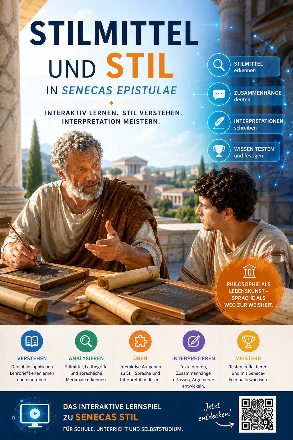 Digitales Lernspiel - Stilmittel und Stil bei Seneca