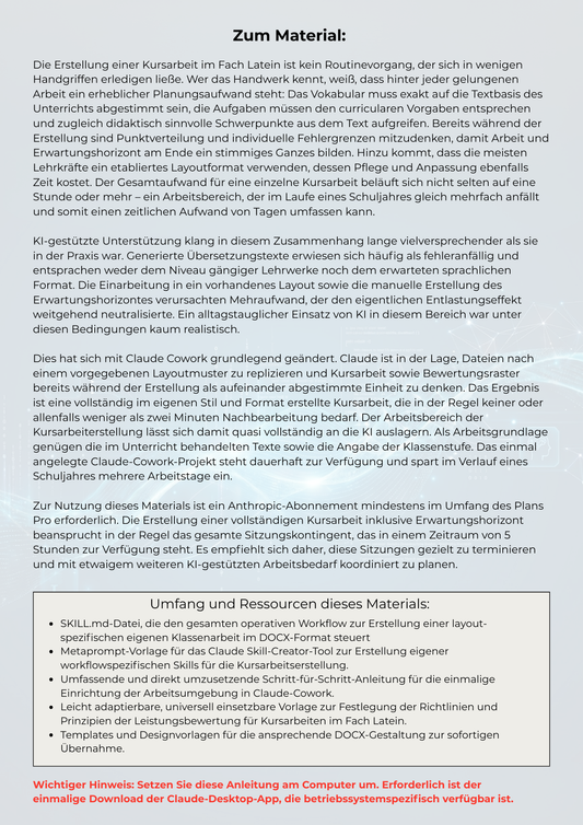 Kursarbeiten professionell automatisiert erstellen mit KI