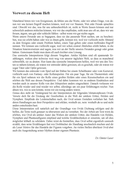 2. Scaena - 1. Ovid Metamorphosen, Textband