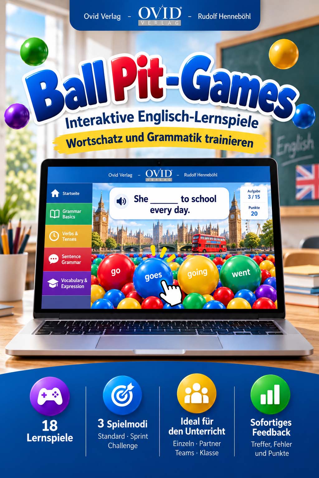 Englisch - Lernspiel "Ball Pit-Games"