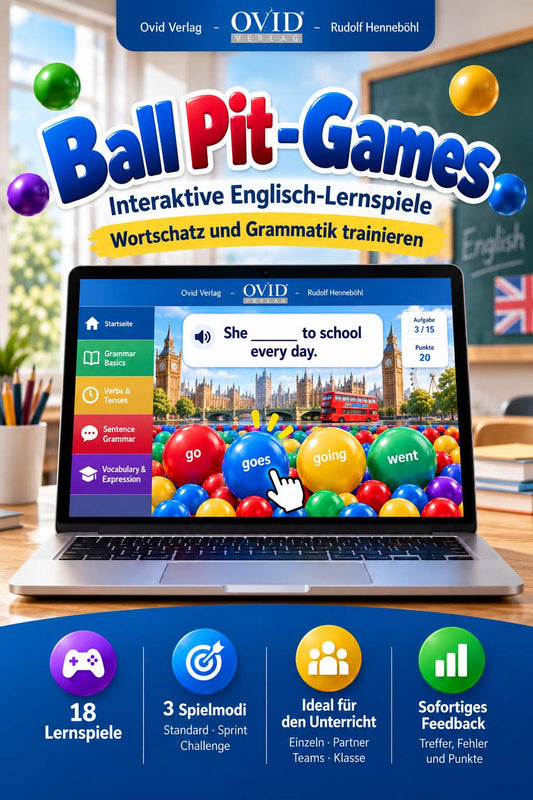 Englisch - Lernspiel "Ball Pit-Games"