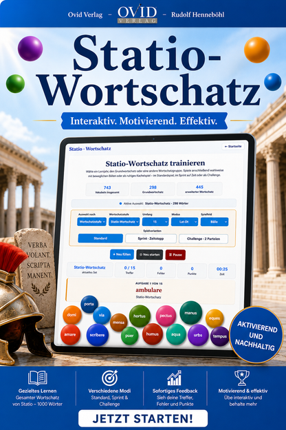 Digitales Lernmaterial - Wortschatz-App zum Lehrwerk Statio