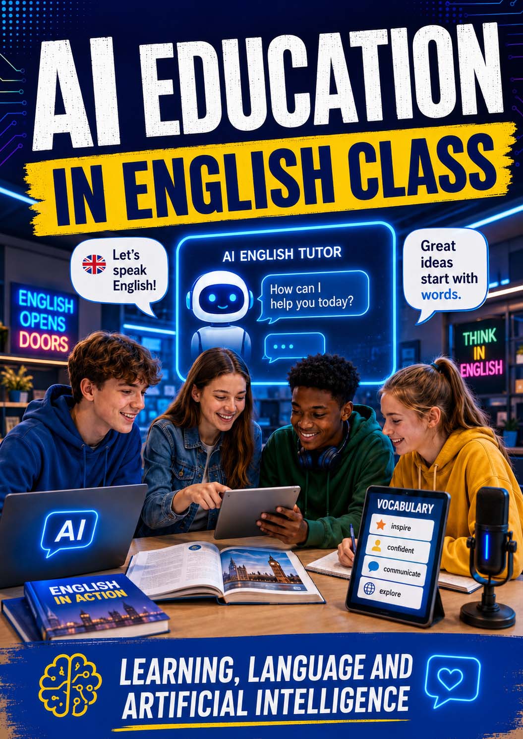 Englisch - Lernposter AI-Literacy