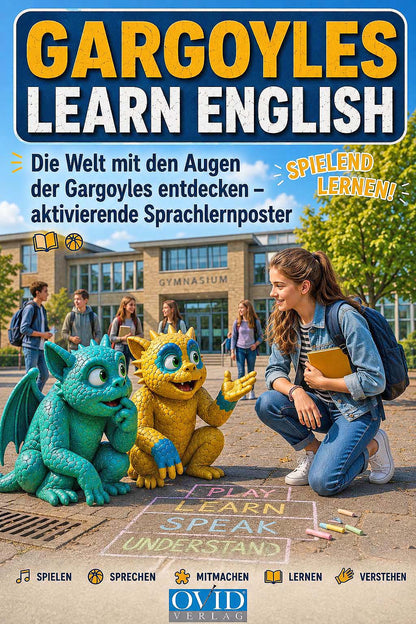 Englisch - aktivierende Sprachlernposter - Gargoyles Learn English