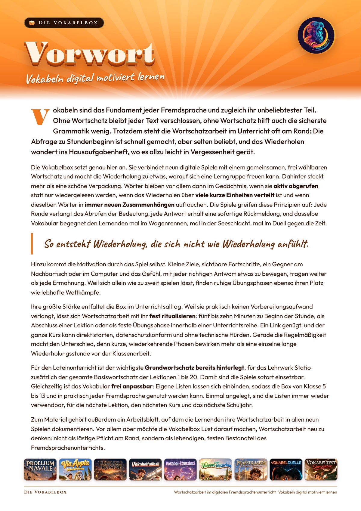 Die Vokabelbox 2026 - Digitales, motivierendes Vokabellernen im Unterricht