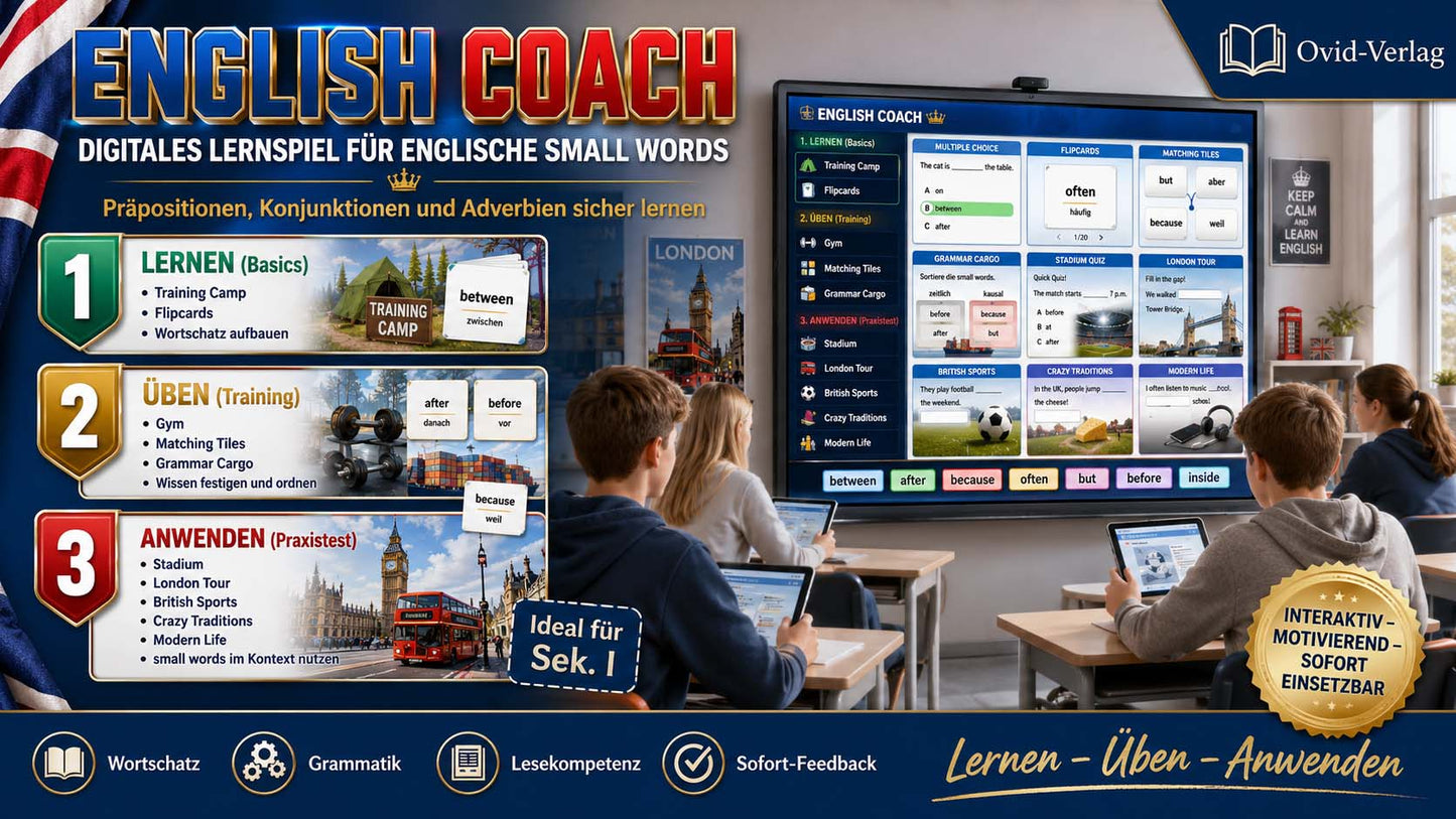 Englisch - Lernspiel zu den Function Words