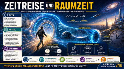 Physik - Lernposter Atomphysik, Raketen und Science Fiction