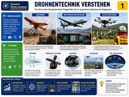 Physik - Lernposter Krieg als "Vater aller Dinge", Drohnen und Ethik