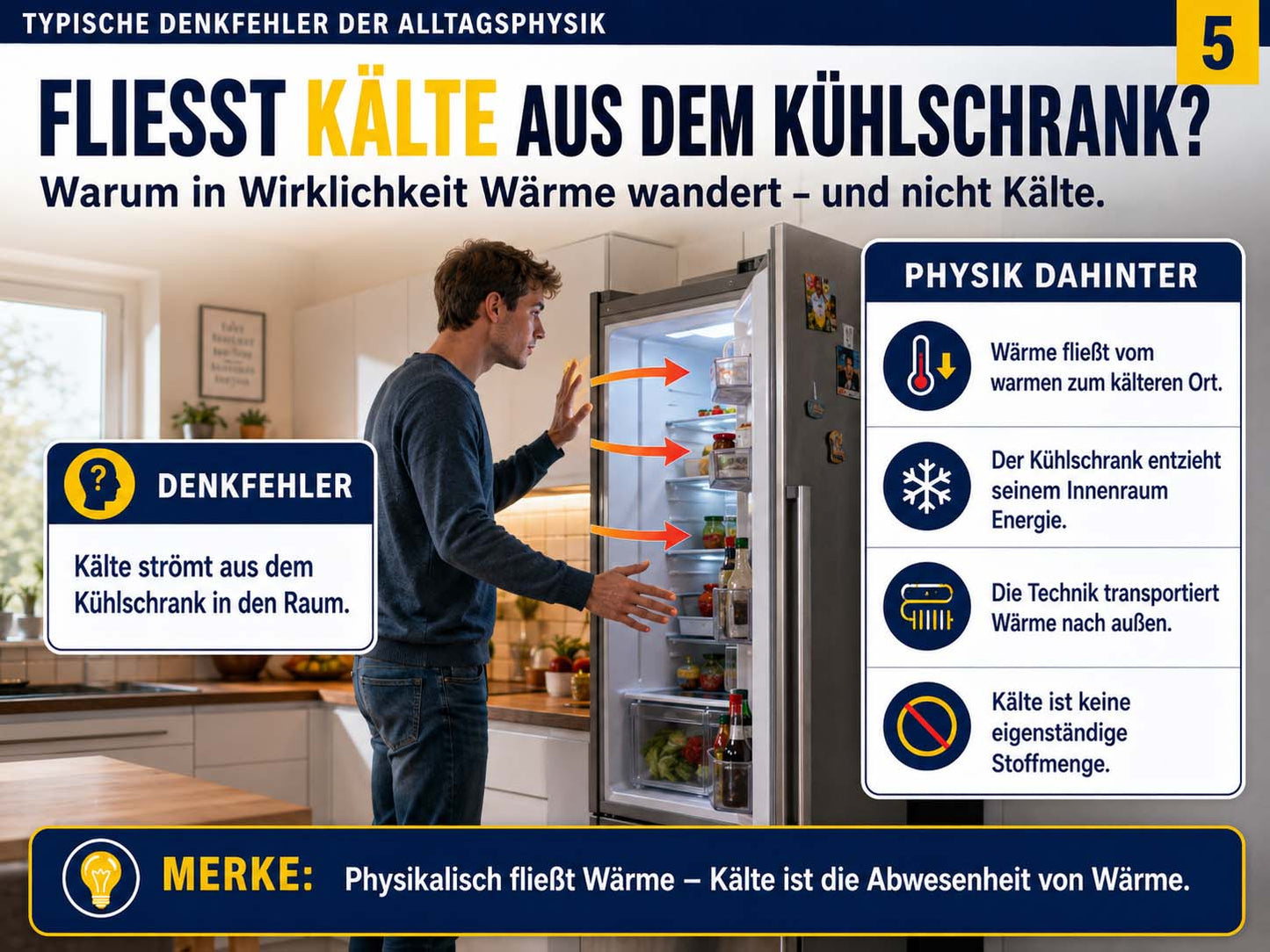 Physik - Lernposter Denkfehler und physikalische Experimente
