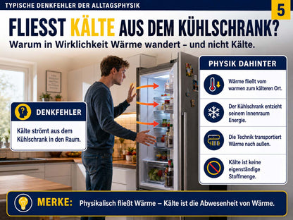 Physik - Lernposter Denkfehler und physikalische Experimente