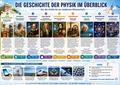 Physik - Lernposter Geschichte der Physik