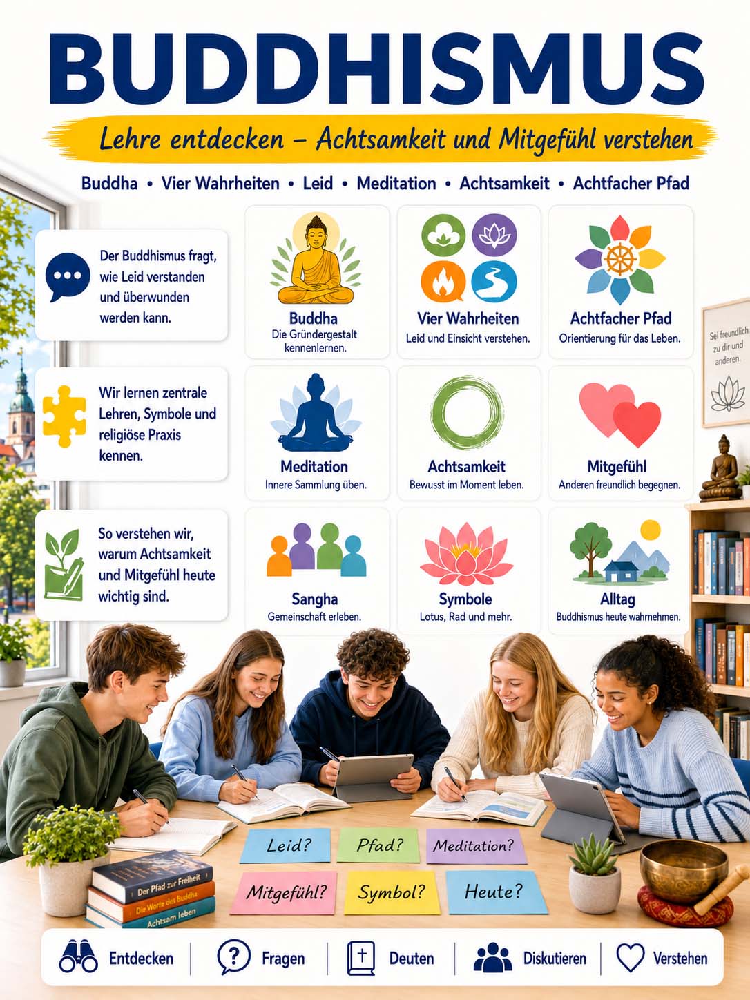 Religion - Lernposter Buddhismus