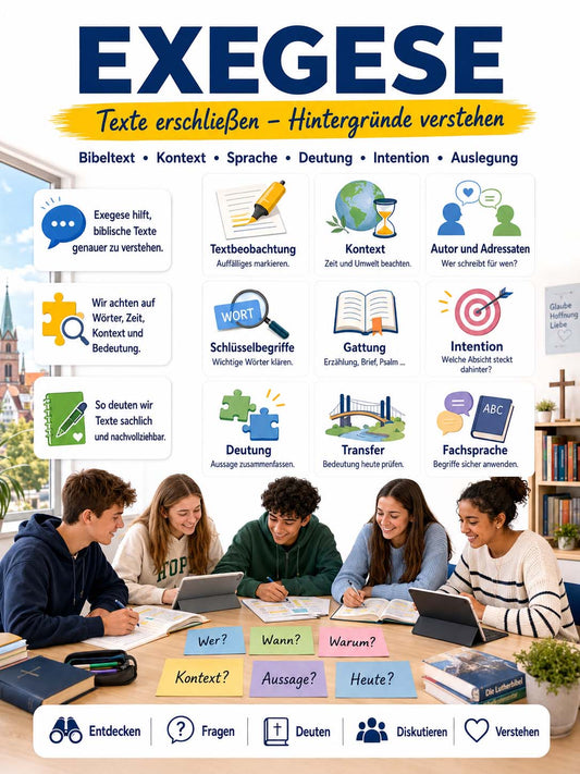 Religion - Lernposter Exegese