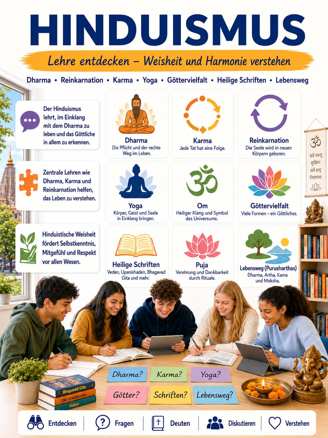 Religion - Lernposter Hinduismus