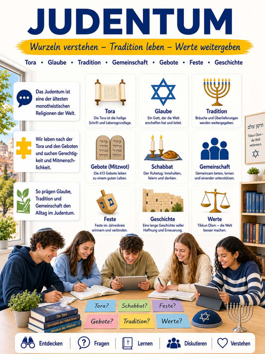 Religion - Lernposter Judentum