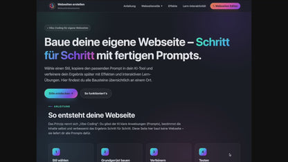 Webseiten im Unterricht bauen (Vibe-Coding und KI)
