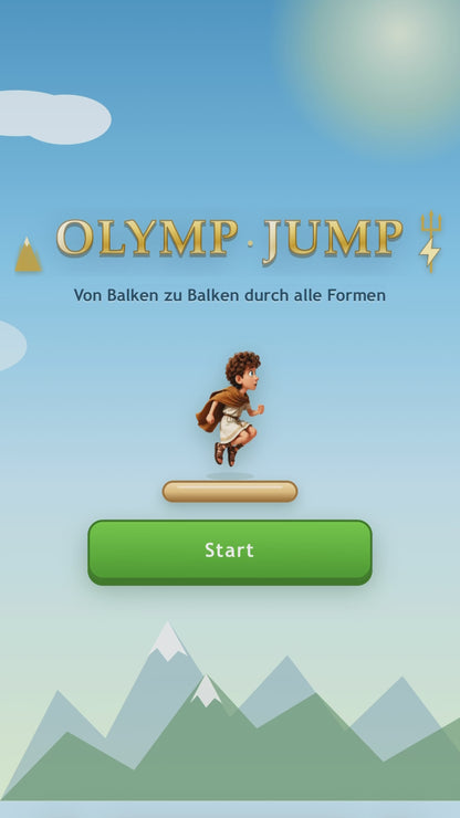 Olymp Jump - Konjugationen und Deklinationen springend lernen