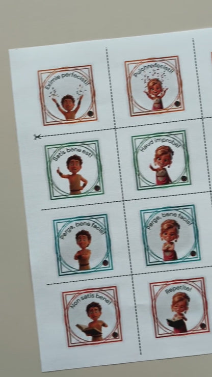 Feedbacksticker für Klassenarbeiten und Tests im Fach Latein