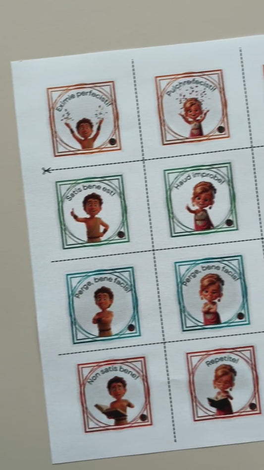 Feedbacksticker für Klassenarbeiten und Tests im Fach Latein