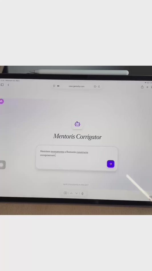 Mentoris Corrigator (KI-Übersetzungsassistenz für den Lateinunterricht)