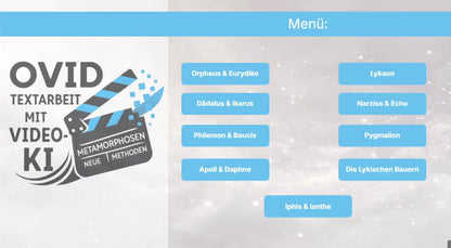 Ovid - Textarbeit mit Video-KI (Metamorphosen)