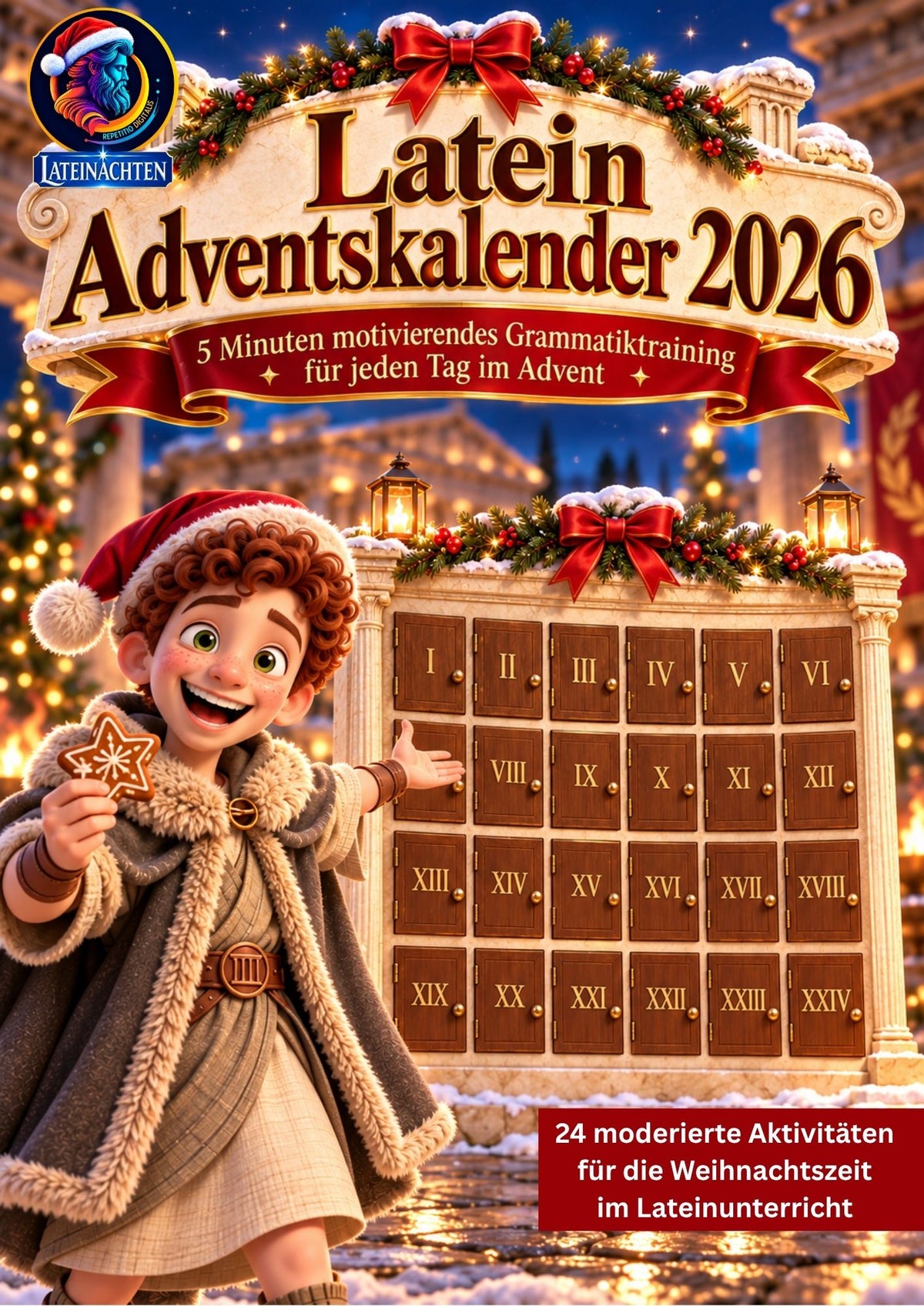 Latein Adventskalender 2026 - Grammatik wiederholen im Advent