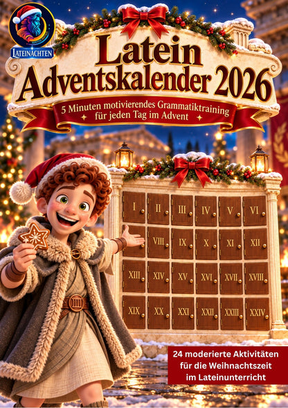 Latein Adventskalender 2026 - Grammatik wiederholen im Advent