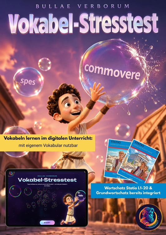 Vokabelstress-Test - beliebiges Vokabular unter Zeitdruck digital üben