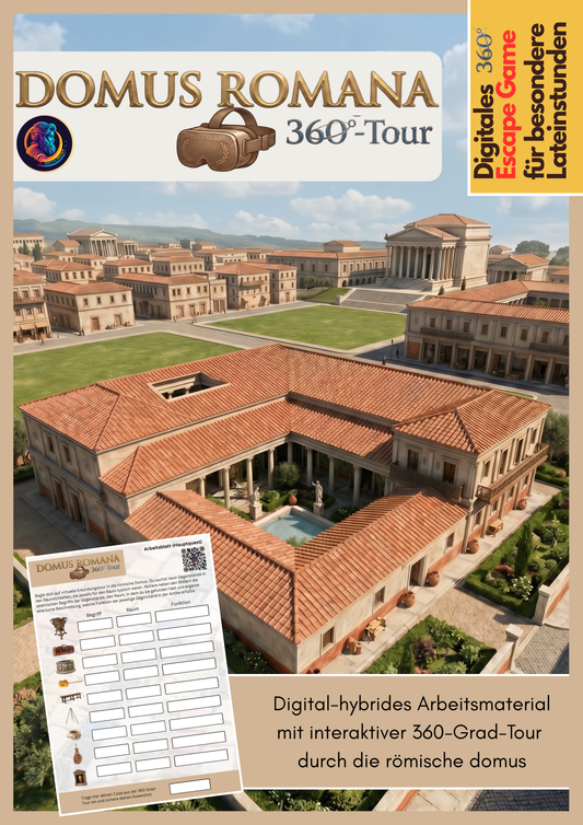 Domus Romana - 360-Grad-Arbeitsmaterial mit interaktiver Tour
