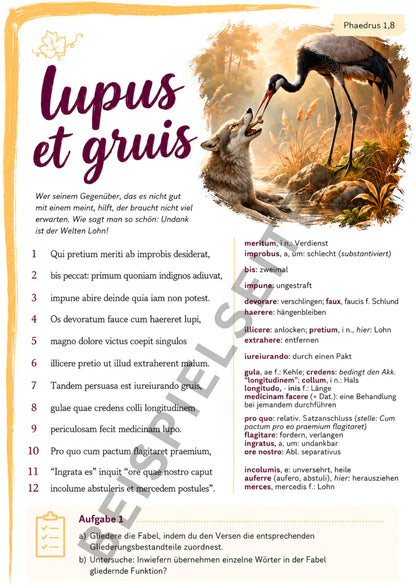 Phaedrus - Fabulae (Text- und Arbeitsmaterial)