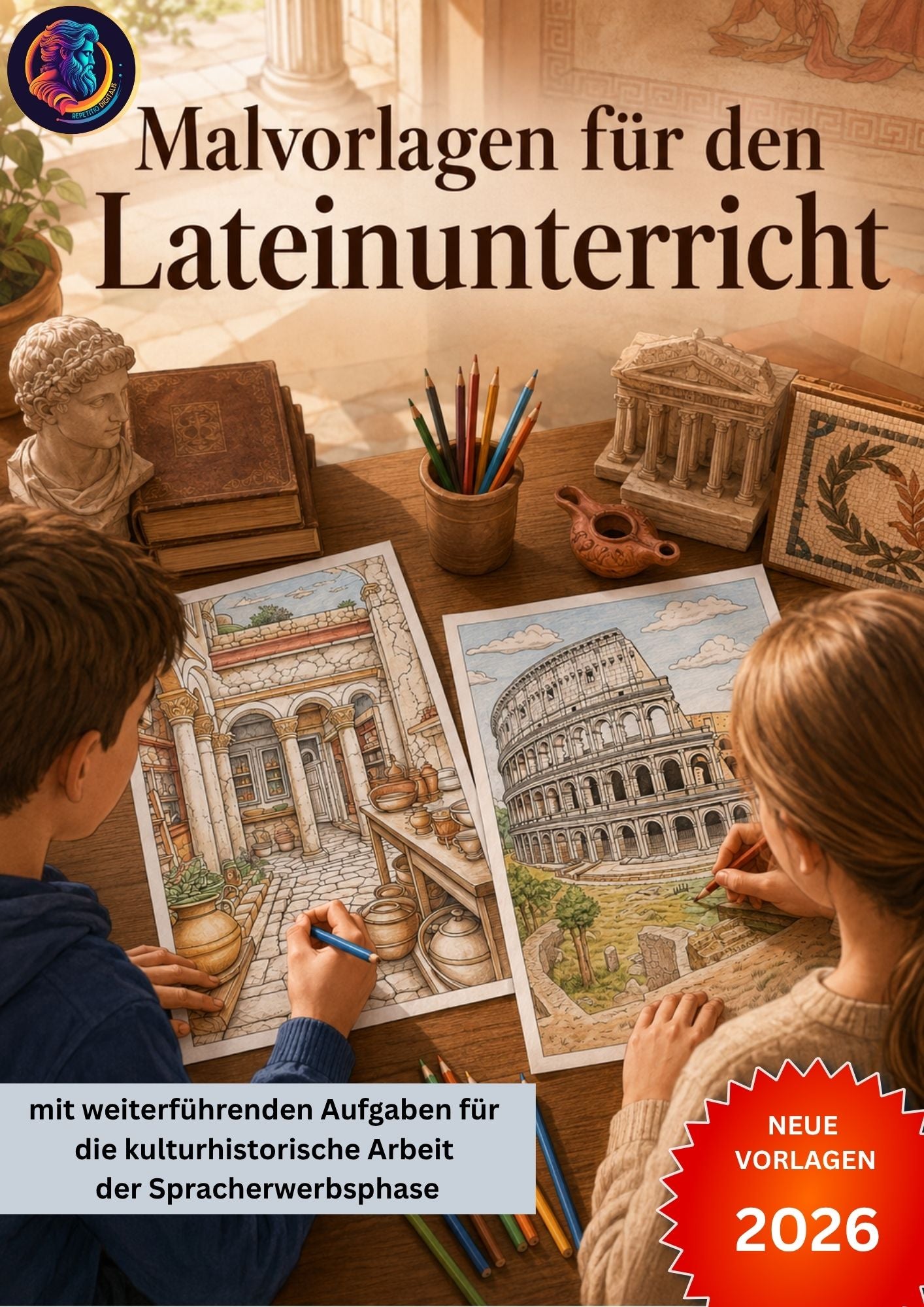 Malvorlagen für den Lateinunterricht (Malen und Lernen)