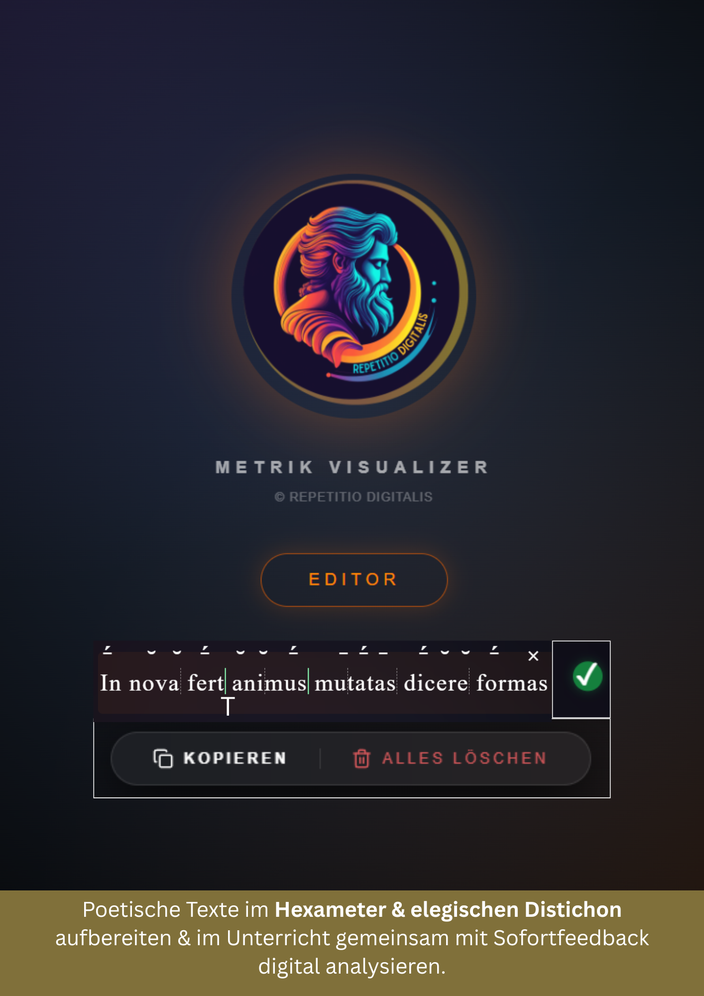 Metrik Visualizer - Digital skandieren mit SuS