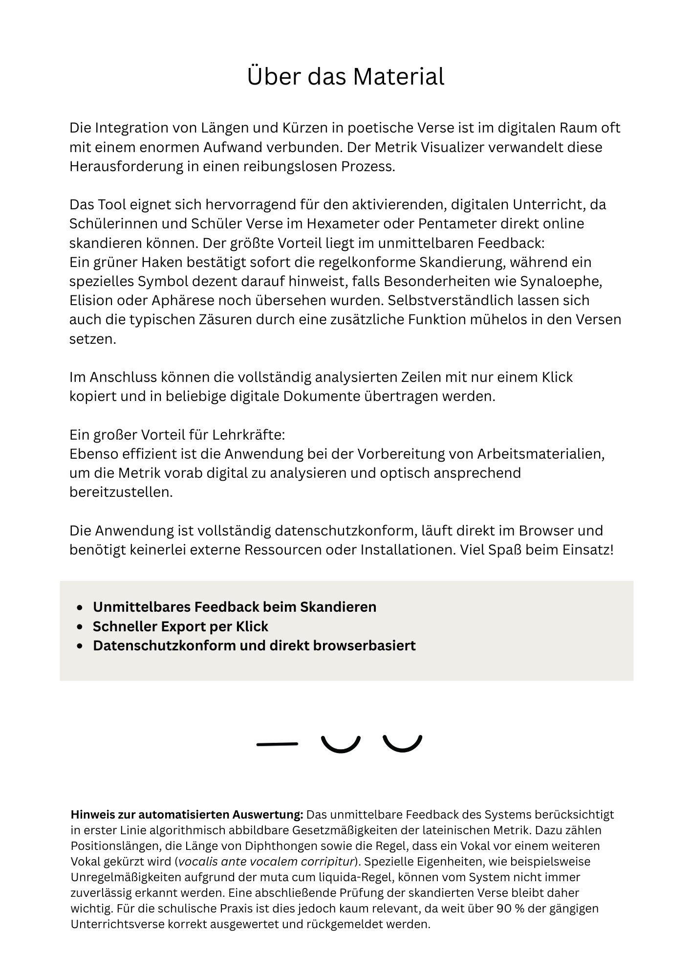 Metrik Visualizer - Digital skandieren mit SuS