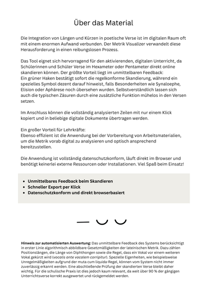 Metrik Visualizer - Digital skandieren mit SuS