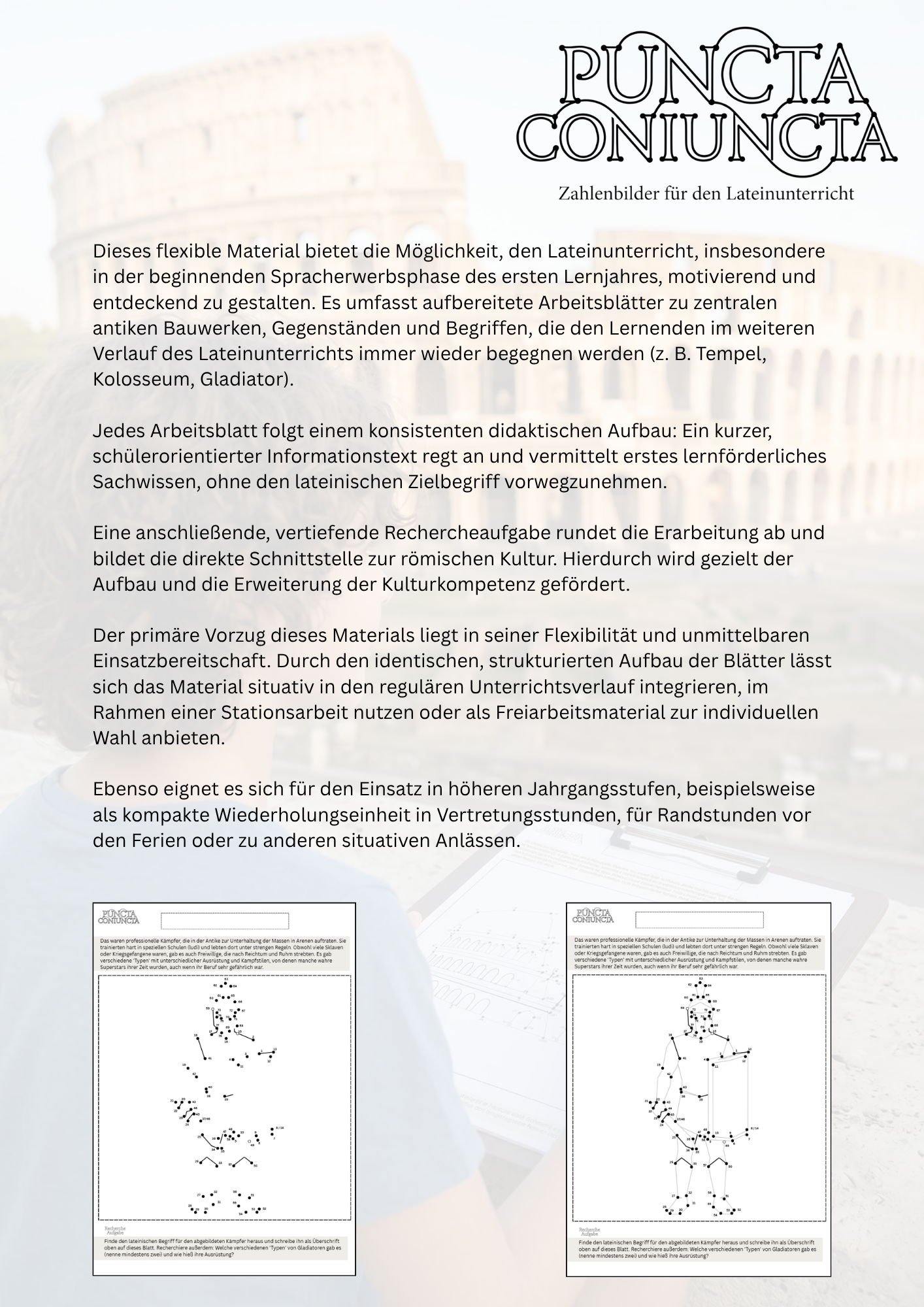 Puncta Coniuncta - Zahlenbilder für den Lateinunterricht