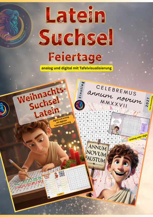Weihnachts- und Neujahrs-Suchsel für den Lateinunterricht