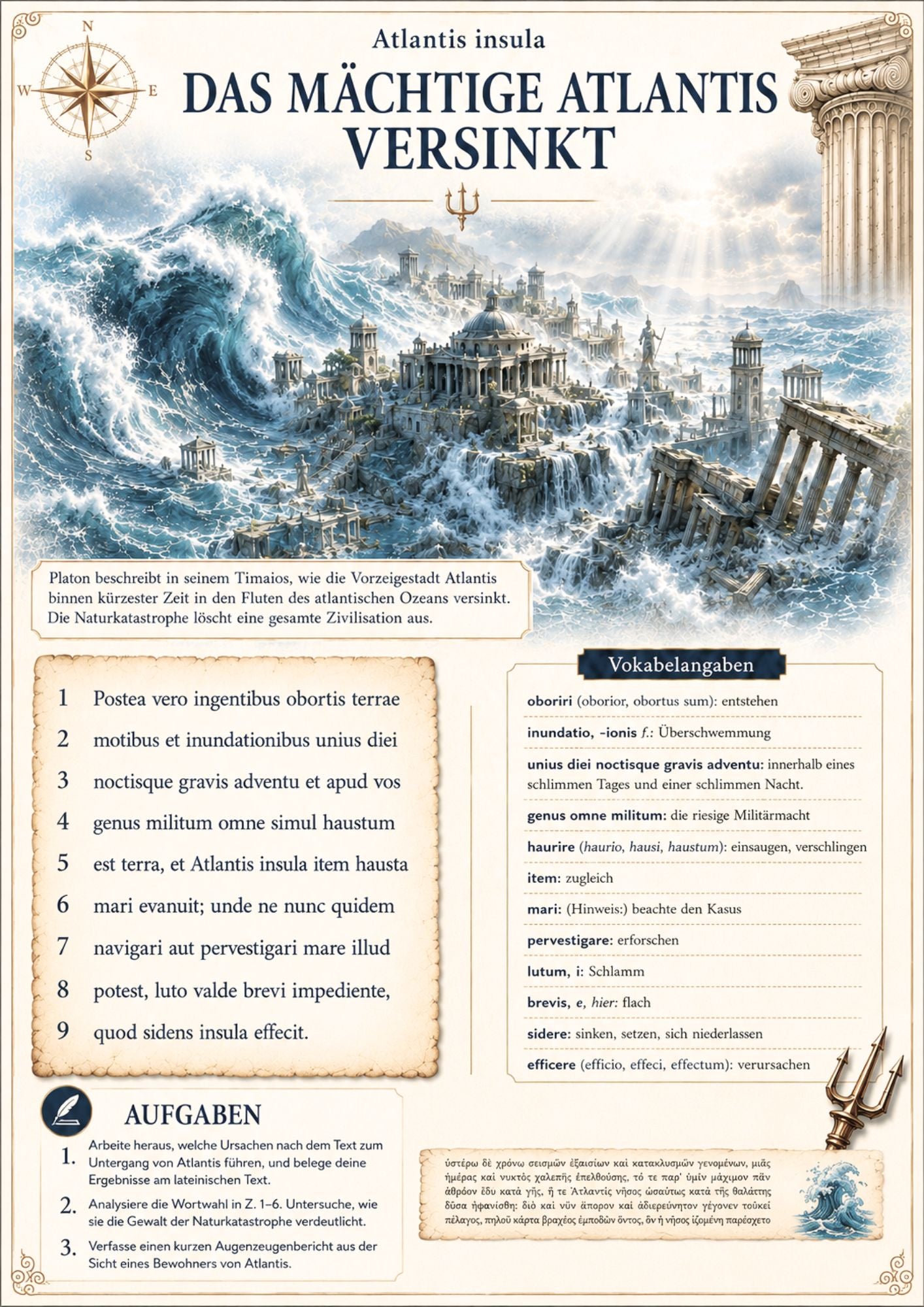 Platons Atlantis im Lateinunterricht